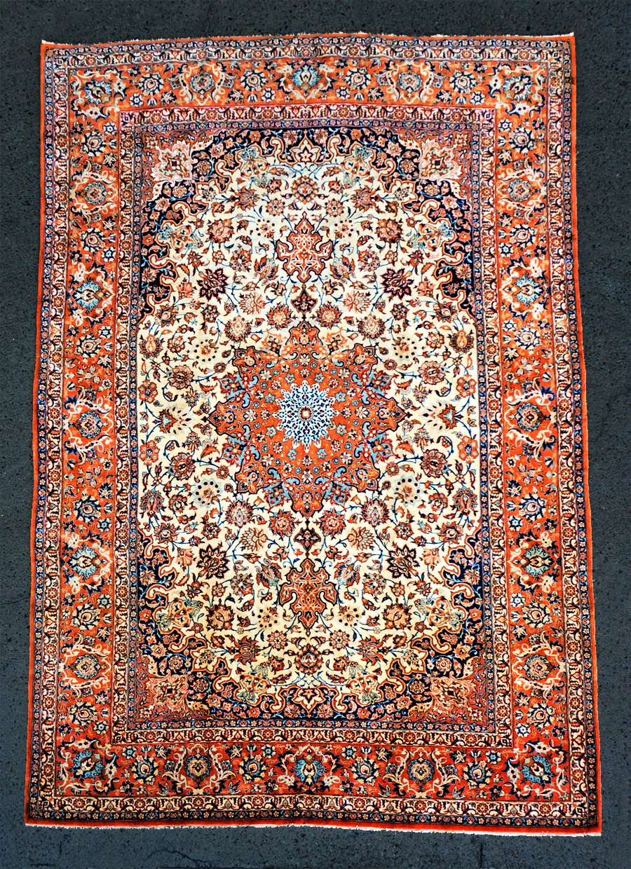 ペルシャ製 c1920 イスファハン 絨毯