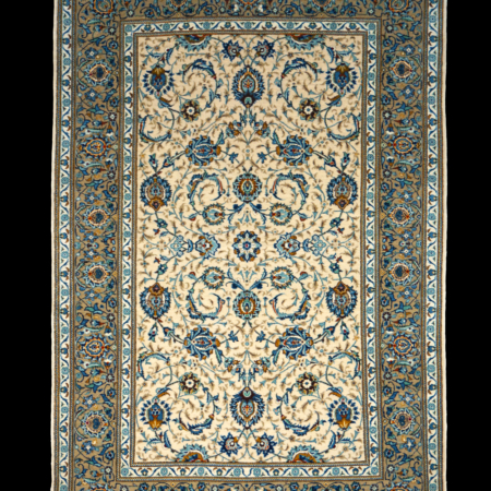 ペルシャ製 c1950 カシャーン 絨毯