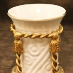 スタイルビルト製 ゴールド 陶器 ロープ タンブラーホールダー